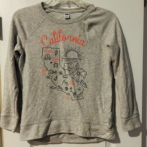 Old navy girls California sweatshirt large (10/12)